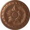 Ekena Millwork Exeter Ceiling Medallion (Fits Canopies up to 3 1/8"), 17 3/4"OD x 1 1/8"P, Polished Copper CM17EXPOS - alternate 1